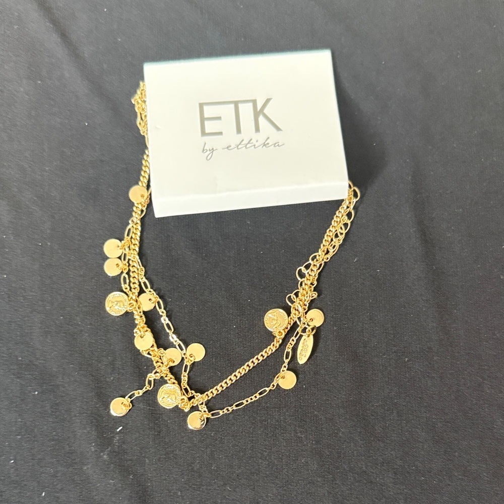 Gold Coin Necklace by Ettika